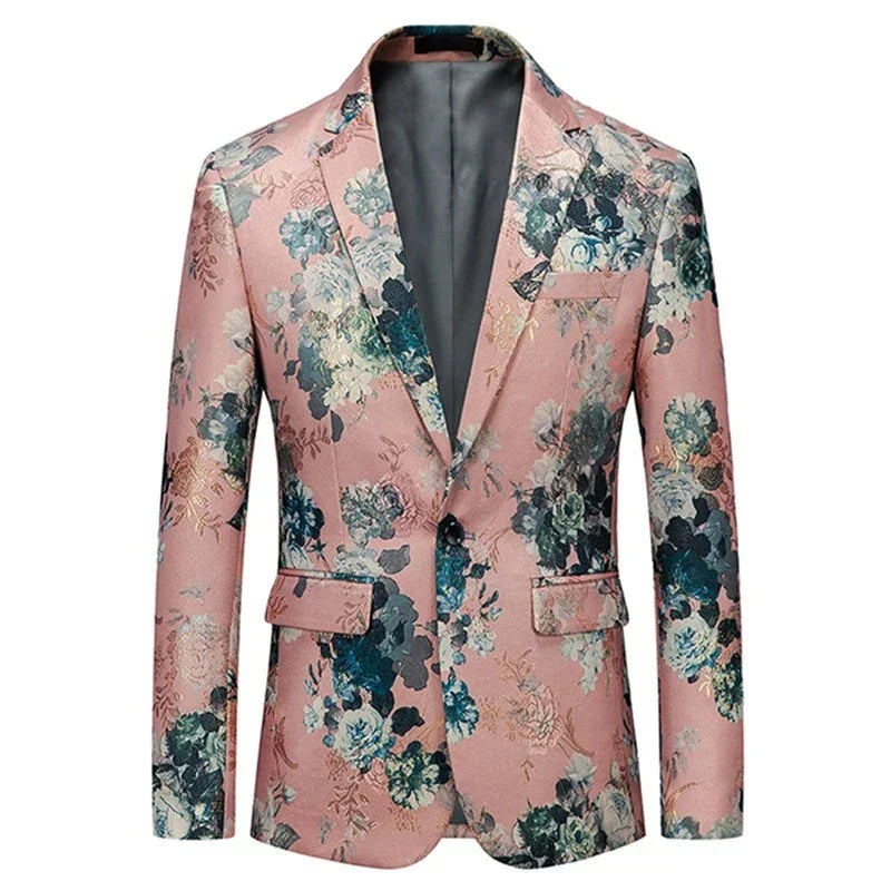 Drune | Eleganter Blumen Blazer Für Herren Der Perfekte Statement Look