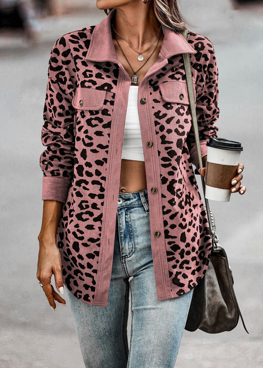 Drune | Gemusterte Luipaard Jacke Stil