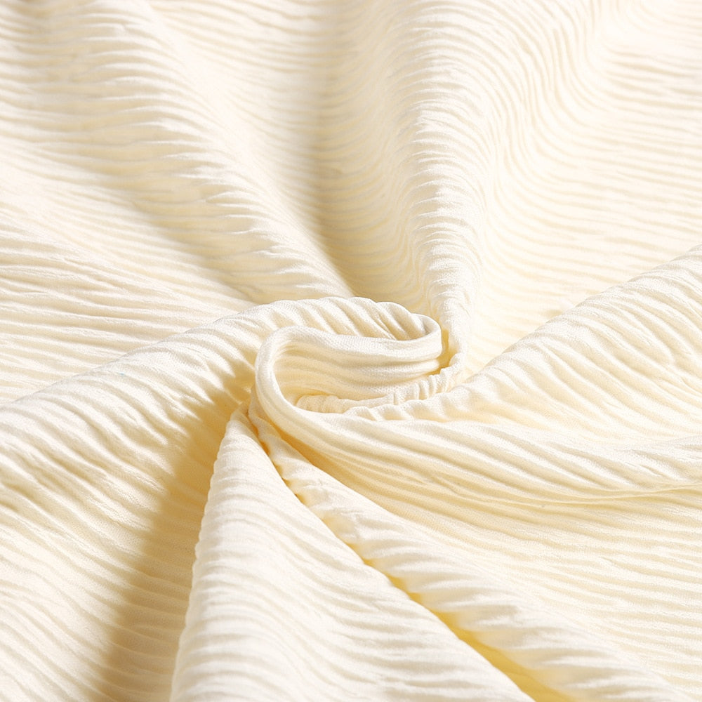 Drune | Laternenärmel Langes Splitkleid