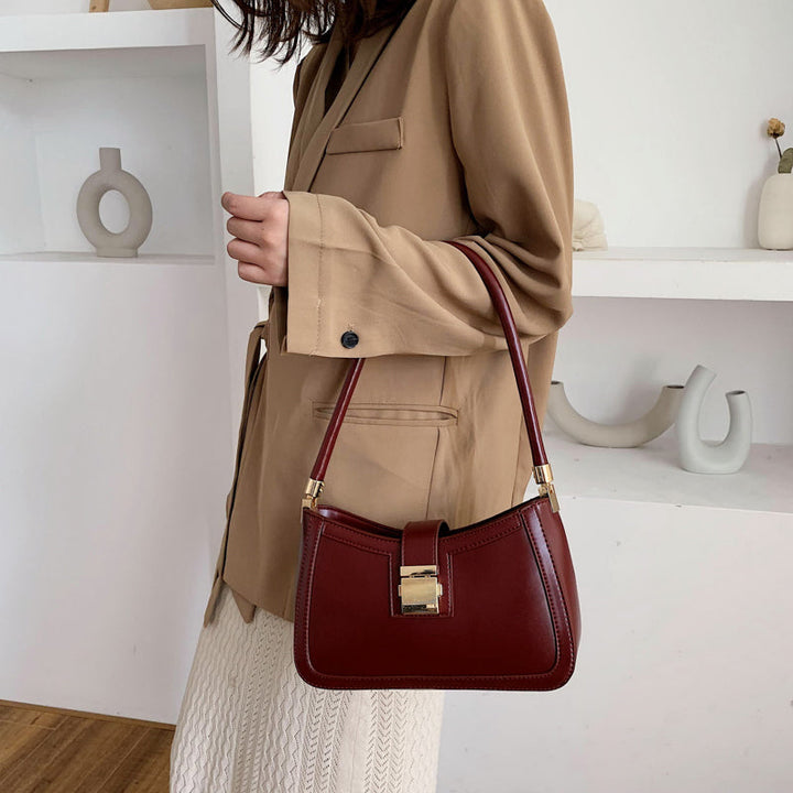 Drune | Stilvolle Schultertasche für Damen - Designer-Handtasche mit Reißverschluss