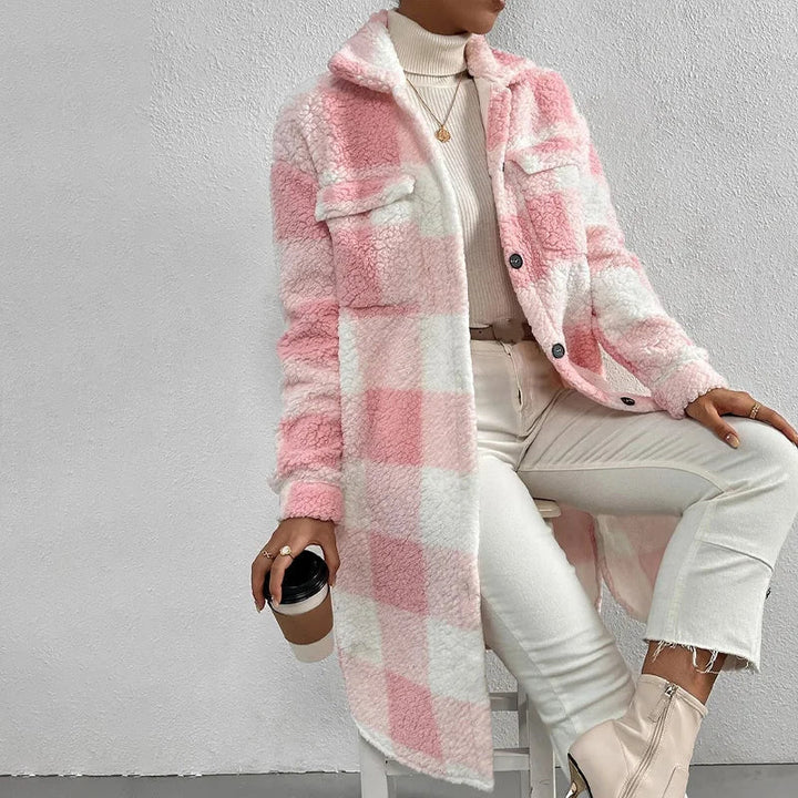 Drune | Karierte Damenjacke mit Polarfleece