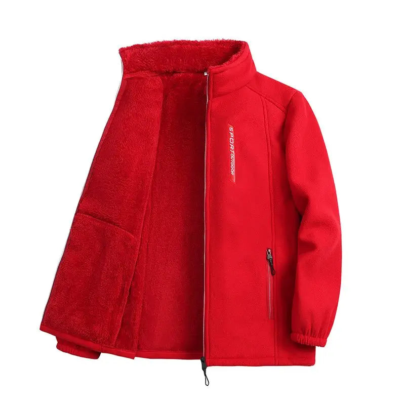 Drune | Fleece Zip-Up Cardigan - NORDIC