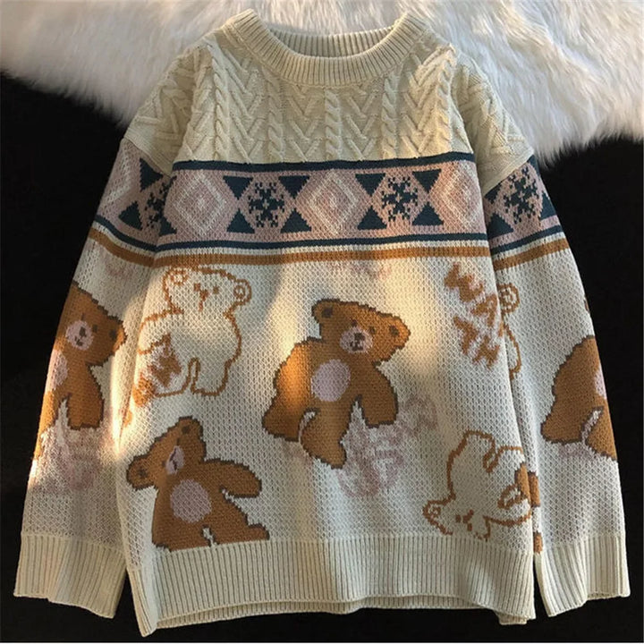 Drune - Hässlicher Weihnachtspulli - Niedlicher Bärenpullover für Paare