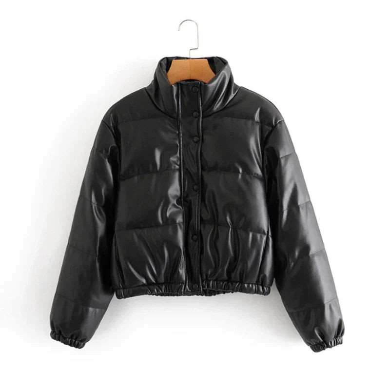 Drune | Gepolsterte Lederjacke für Damen