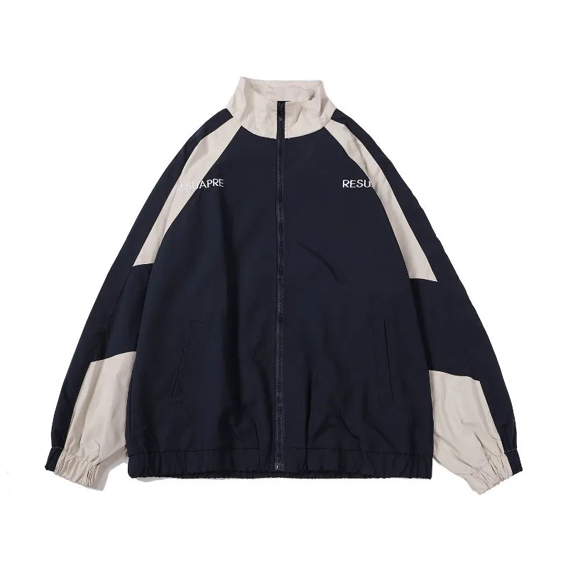 Drune | Reißverschluss Übergröße Collegejacke Damenjacke
