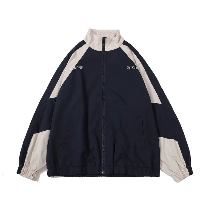 Drune | Reißverschluss Übergröße Collegejacke Damenjacke