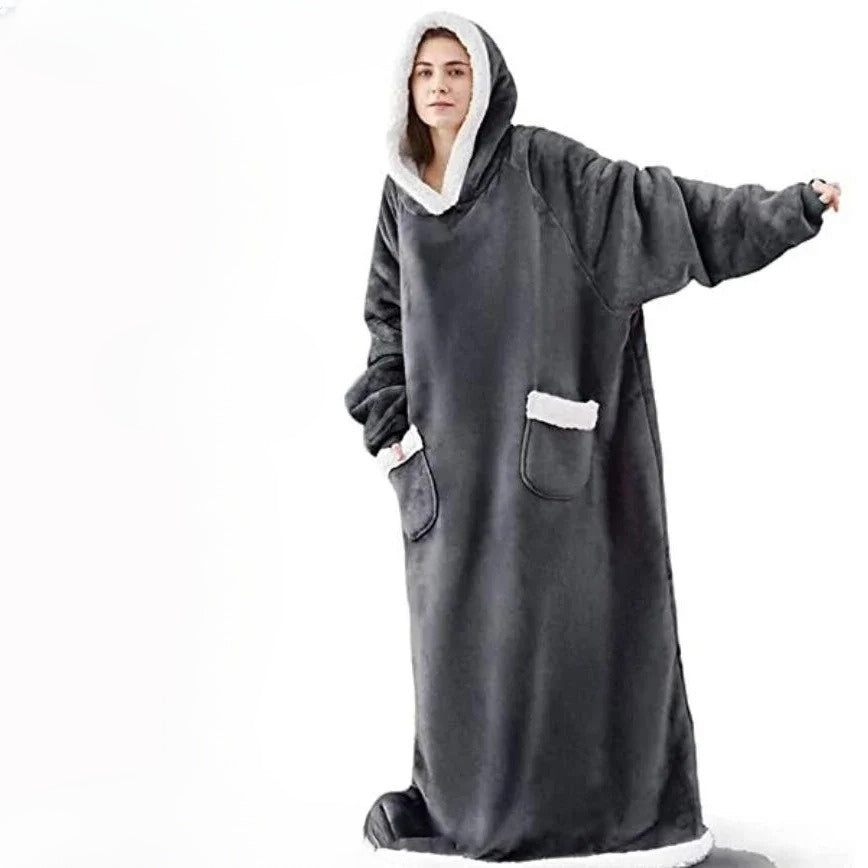 Drune | Oversize Hoodie-Decke mit Kapuze - Weicher Fleece Pullover für Damen & Herren, Perfekt für Zuhause & Winter