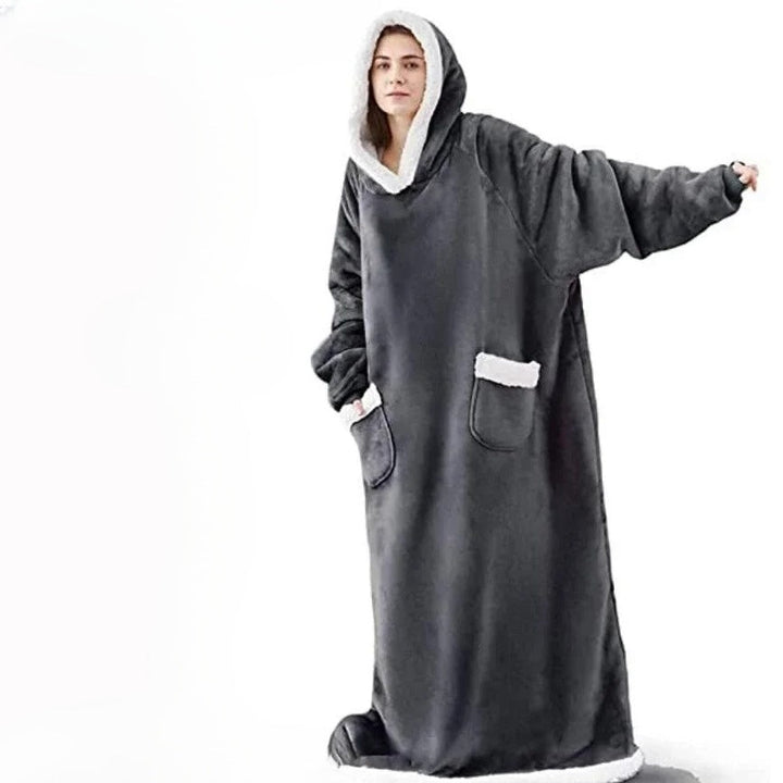 Drune | Oversize Hoodie-Decke mit Kapuze - Weicher Fleece Pullover für Damen & Herren, Perfekt für Zuhause & Winter