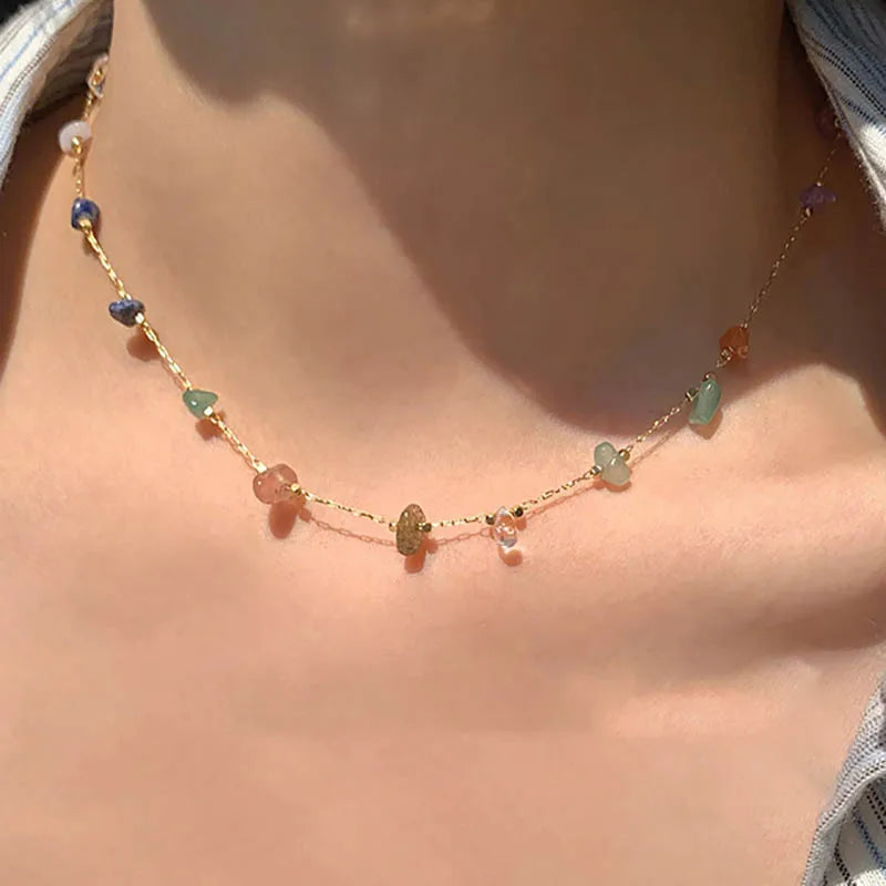 Drune | Elegante Natur Edelstein Kette