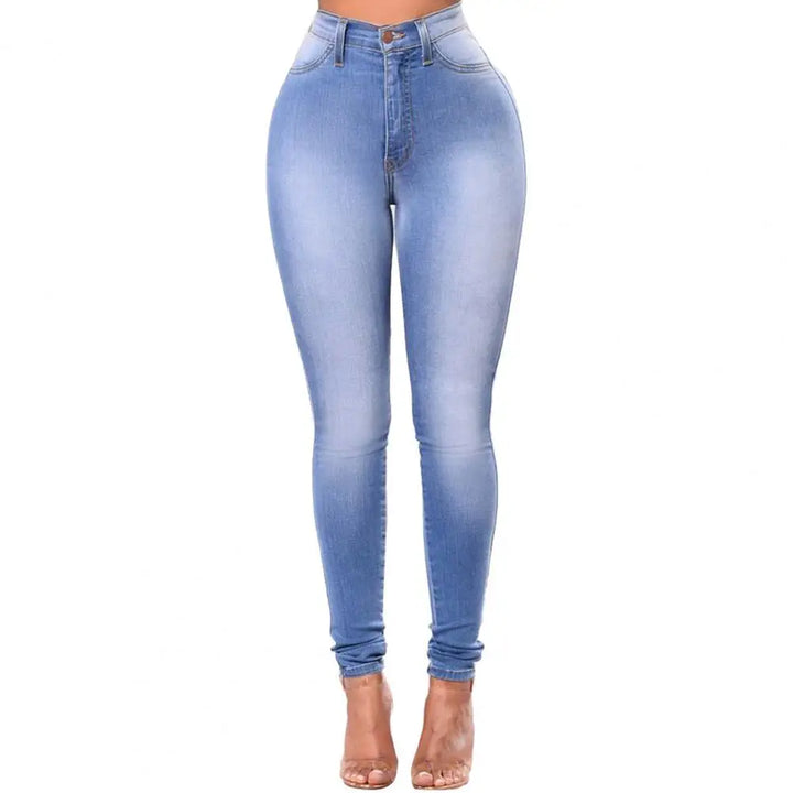 Drune | Trendige Jeans mit hohem Bund und Gummizug