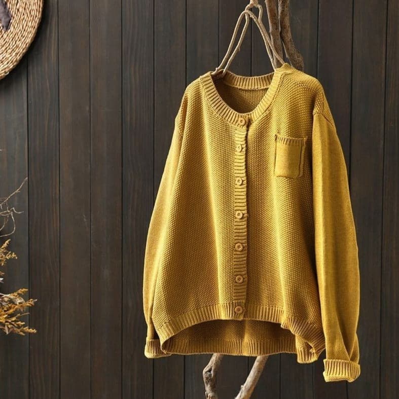 Drune | Cardigan - Strick - Knopfverschluss - Oversized Fit - Weich und Bequem
