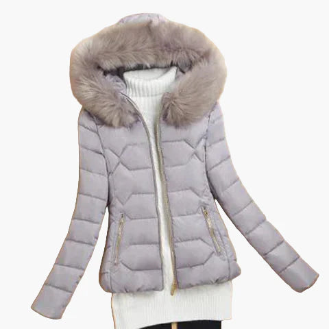 Drune | Winter Steppjacke mit Kapuze und großem Kragen - Eleganter City-Style für kalte Tage