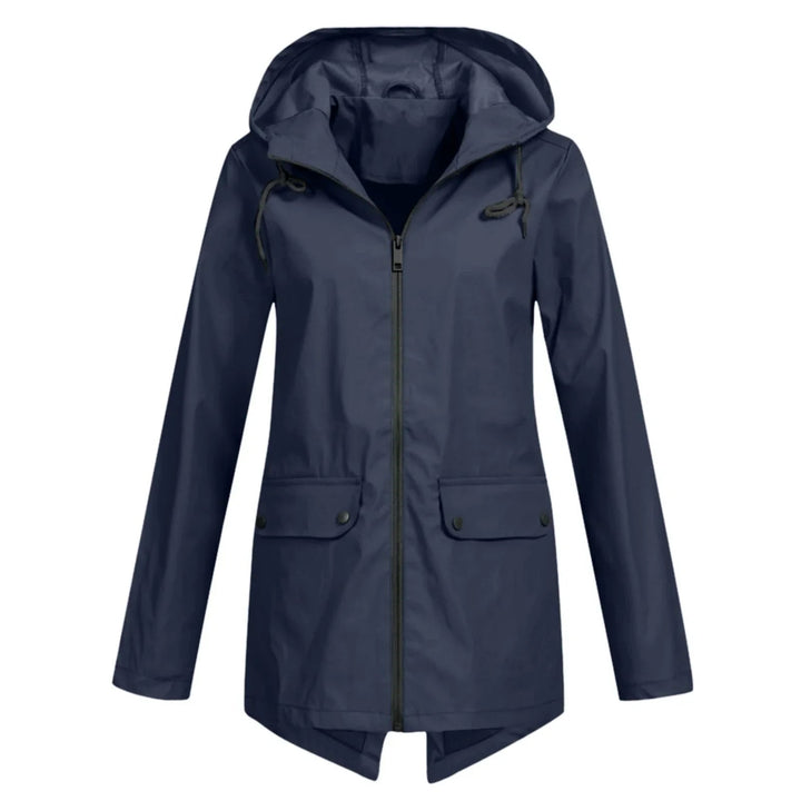 Drune | Lässige Wasserdichte Damenjacke mit Kapuze und Reißverschluss Ideal für Herbst Winter