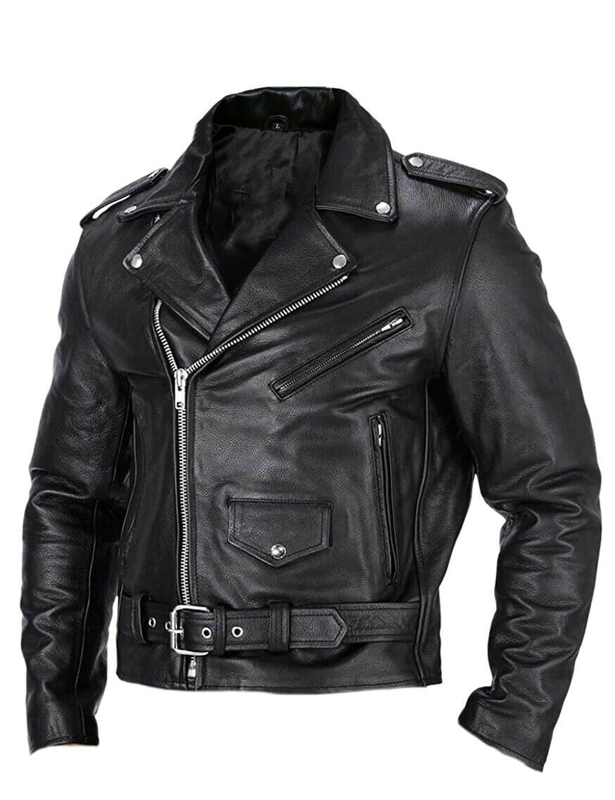 Drune | jacke für Herren Slim Fit Stehkragen Winddichte Motorradjacke