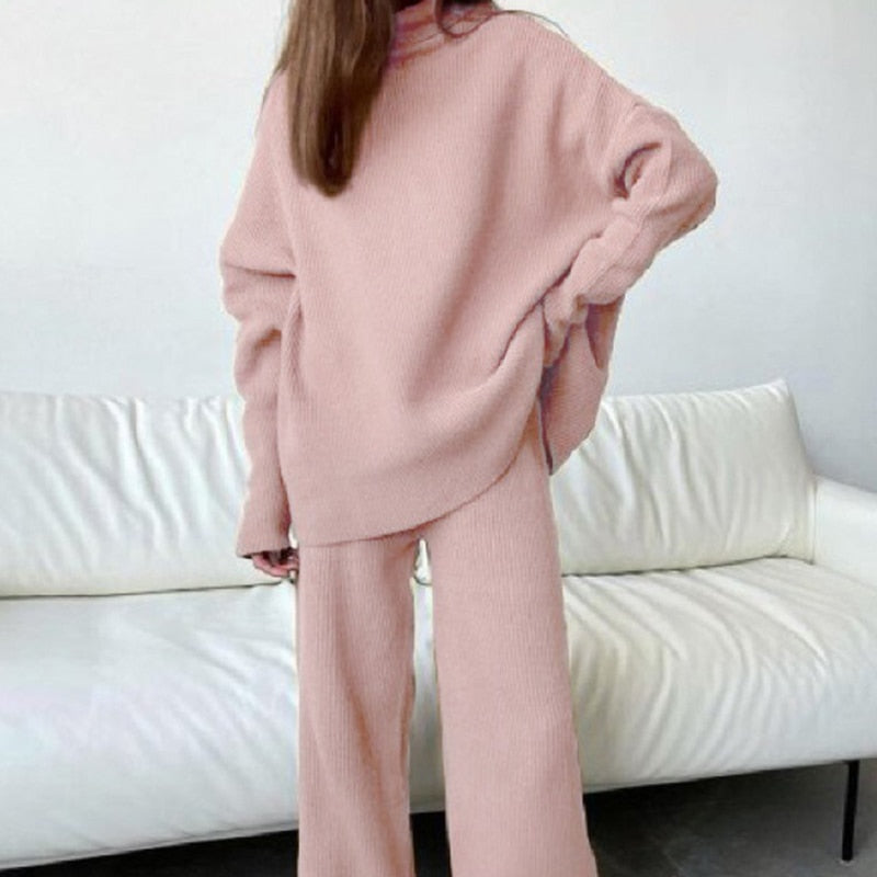 Drune | teilige gestrickte Loungewear-Set - stilvolle Damen-Hausmode