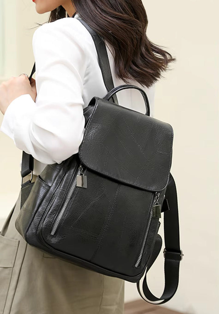 Drune | Diebstahlsicherer Lederrucksack Für Damen