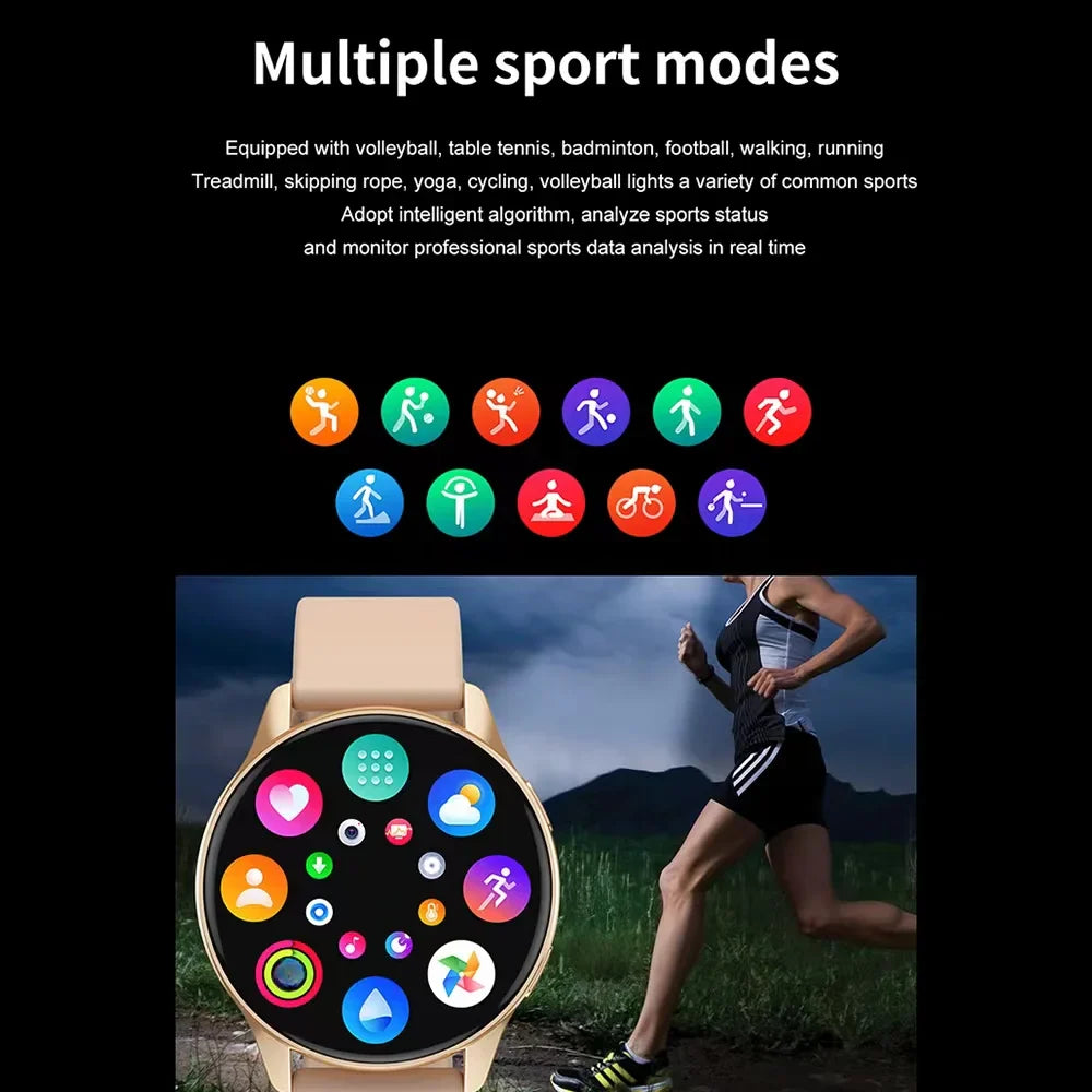 Drune | Active 2 Damen Bluetooth Smartwatch Mit Herzfrequenz Und Blutdruckmonitor