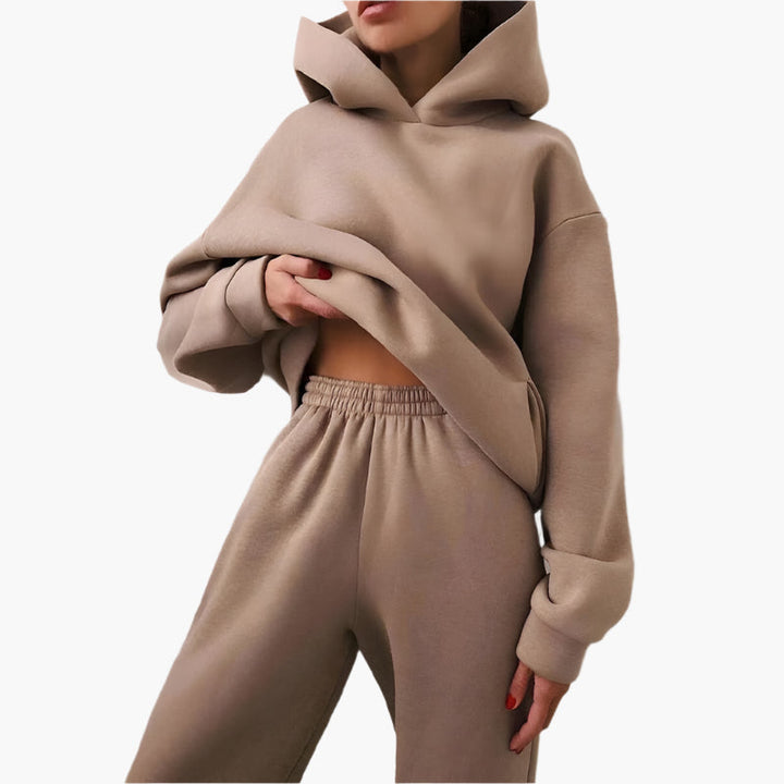 Drune | Oversize Lounge Set Kapuzenpullover und Jogginghose - Komfortabler Freizeitlook