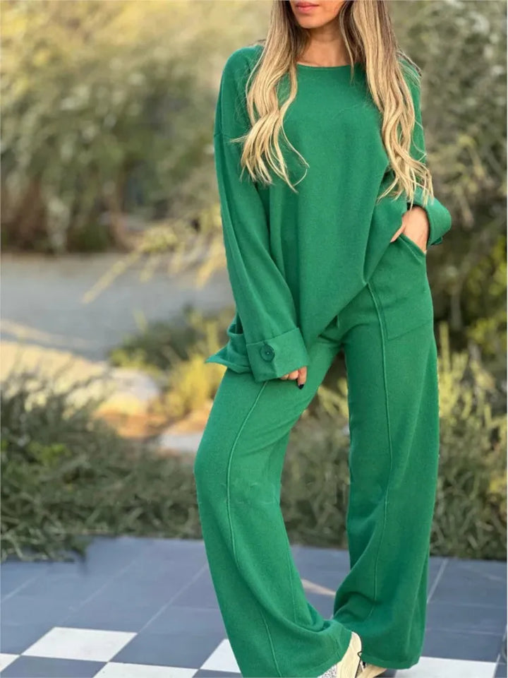 Drune | Casual 2-piece T-shirt and pants set – Comfortable and stylish for everyday and leisure