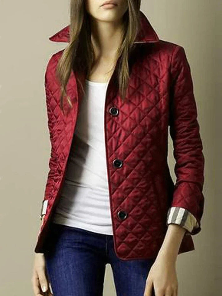 Drune | Diamantsteppung Knopfleiste Winterjacke