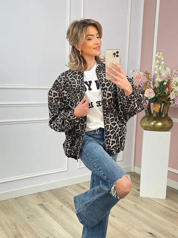 Drune | Jacke mit Leopardenmuster für Damen