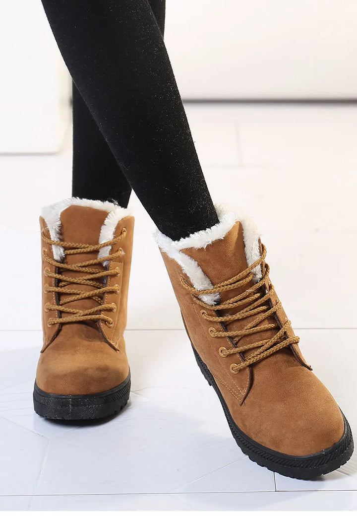 Drune | Winterstiefel - Gefütterte Schnürboots mit Warmfutter & rutschfester Sohle