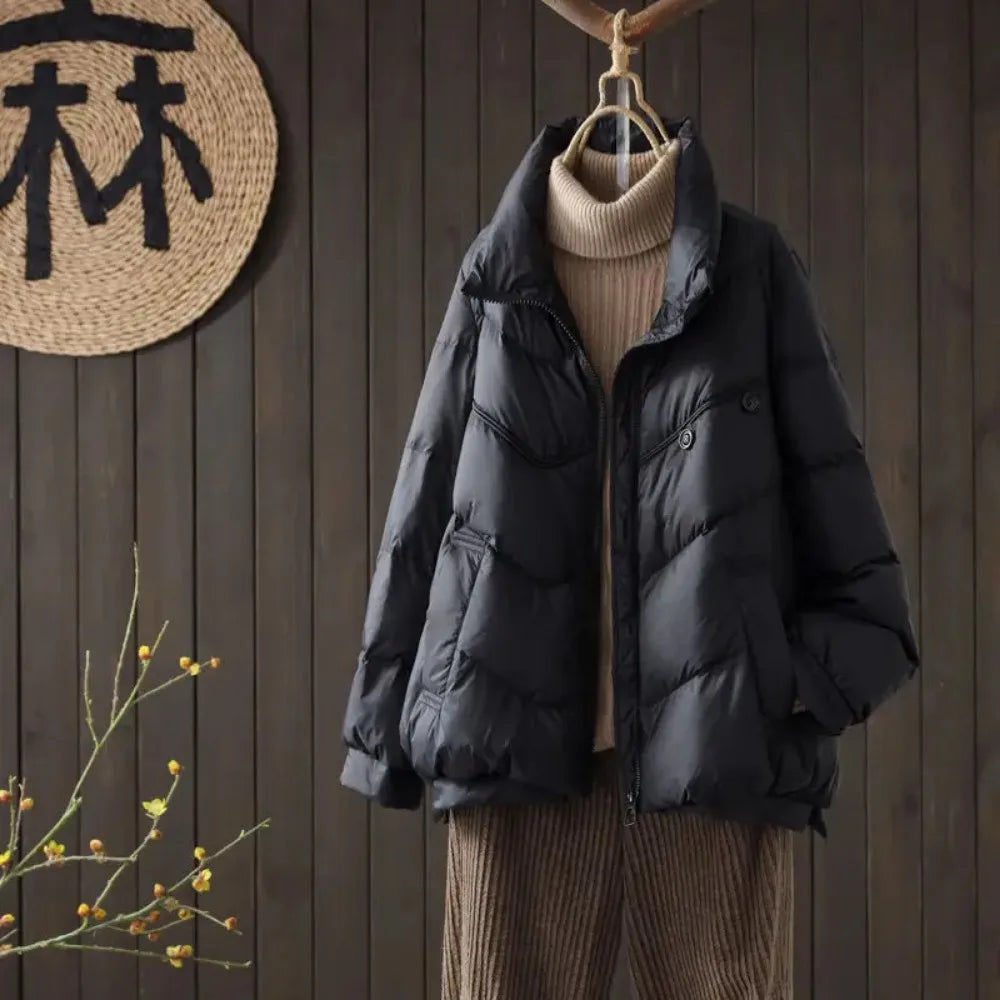 Drune - Damen Steppjacke mit Stehkragen
