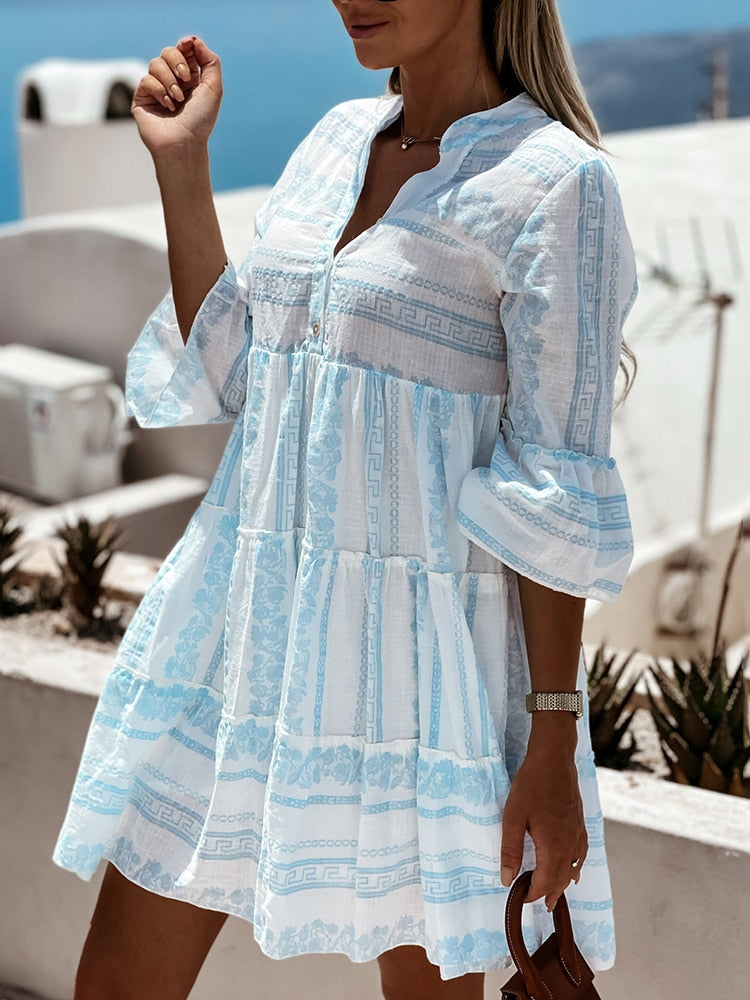 Drune | Boho Tunika Kleid mit Schichten Millana
