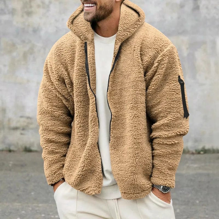 Drune | Herren Fleecejacke mit Kapuze