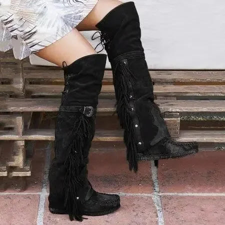 Drune | Damenstiefel - Kniehoch