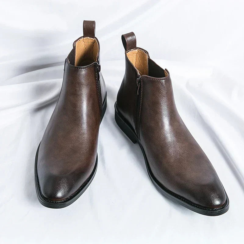 Drune | Lederstiefel mit Reißverschluss