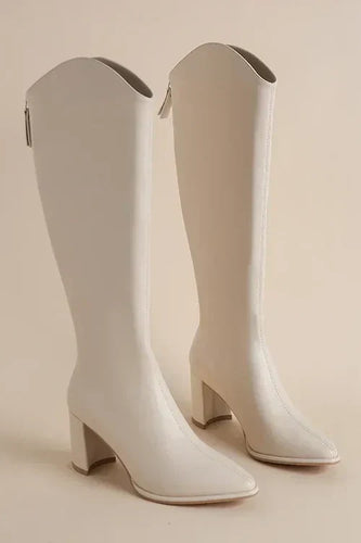 Drune | Winter Stiefel Damen aus Leder Kniehoch mit Gummisohle