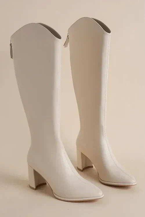 Drune | Winter Stiefel Damen aus Leder Kniehoch mit Gummisohle