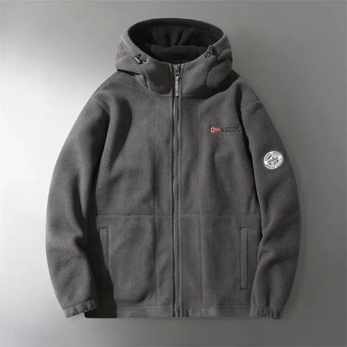Drune | Extra warme Zip Kapuzenjacke