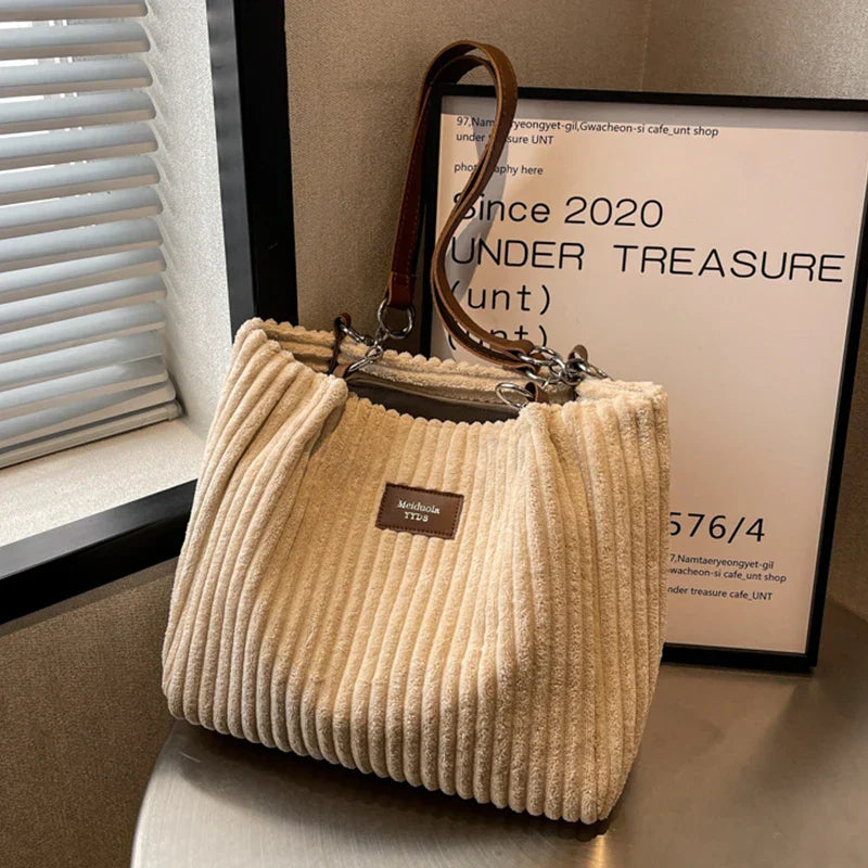 Drune | Damen Cord Handtasche