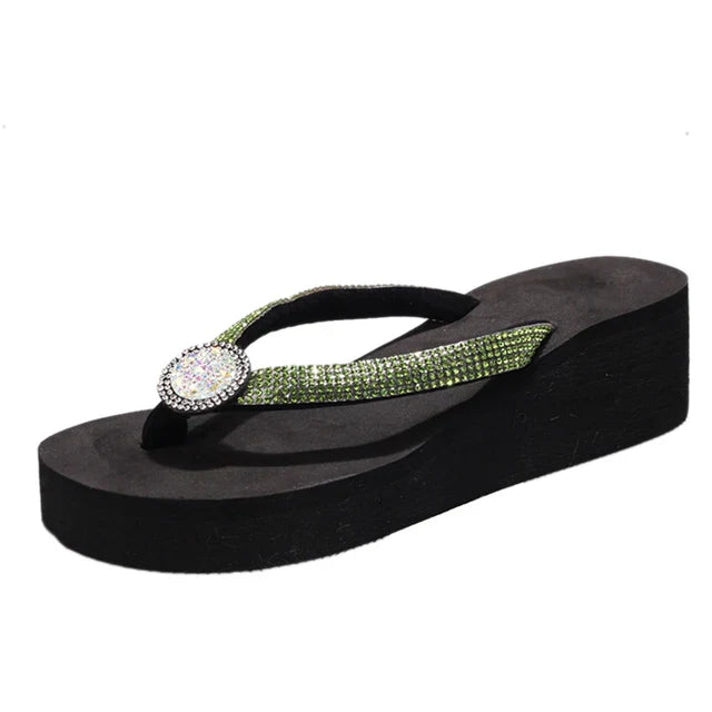 Drune-Flop mit Keilabsatz - Strand - Sommer