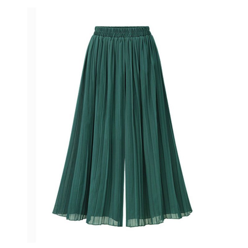 Drune | Damenhose Mit Weitem Bein Und Mesh Detail