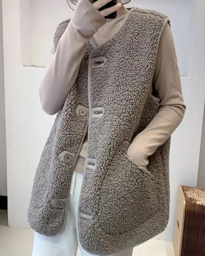 Drune | Wolle ärmellose Jacke für Frauen
