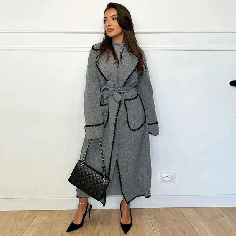 Drune | Kuscheliger Langer Damen-Trenchcoat