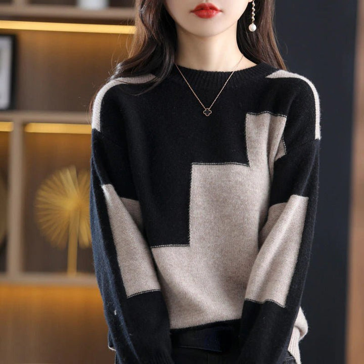 Drune - Gestrickter Freizeitpullover - Damen Gemütlicher Strickpullover