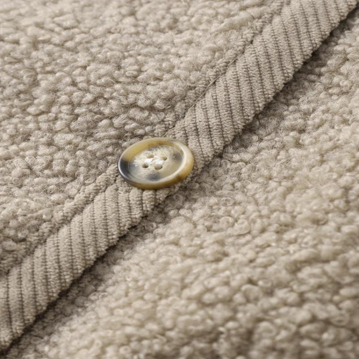Drune | Cardigan - Damen Herbst Flauschiger Strickcardigan mit Dekorativen Knöpfen