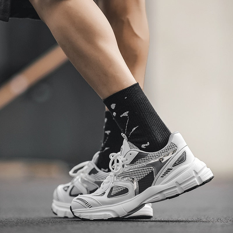 Drune | Mehrfarbige Mesh Sneaker Mit Dicker Sohle Für Damen