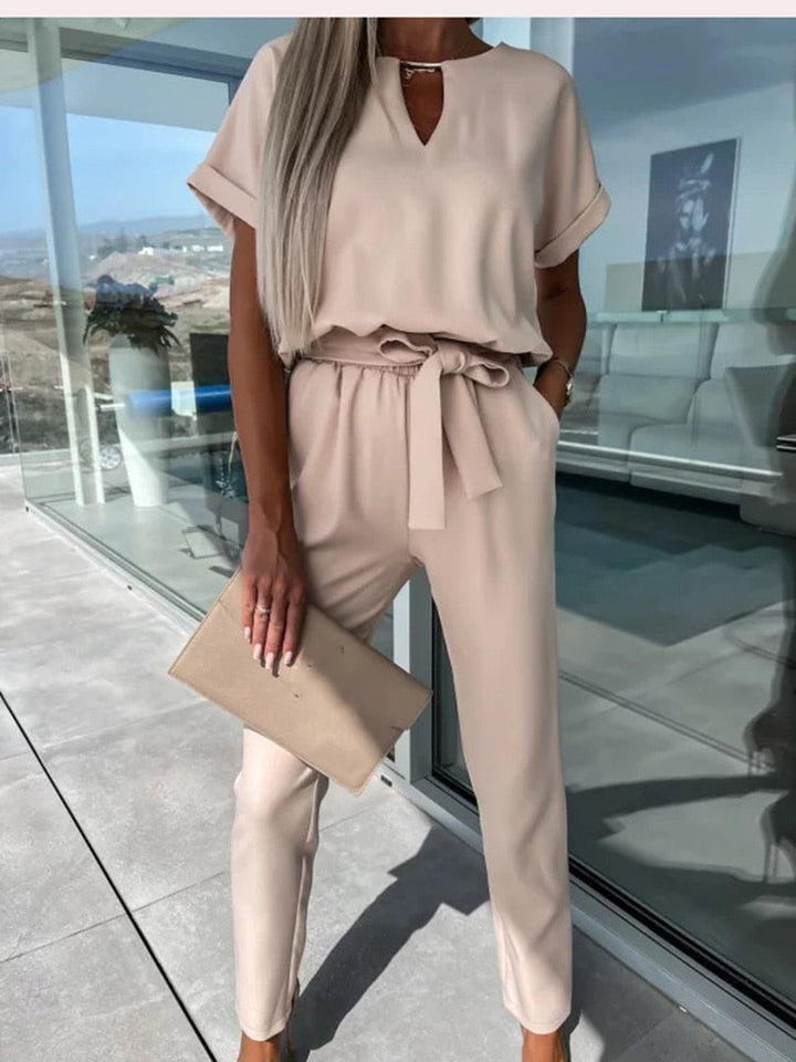 Drune | Elegante Festlicher Kurzarm Damen Overall für Sommer