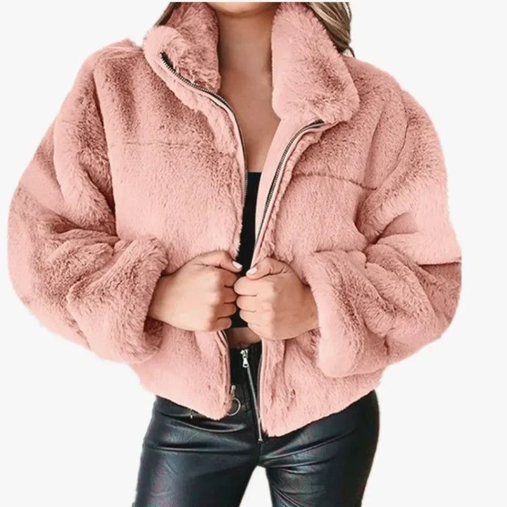 Drune | Velvet Touch Mantel mit Reißverschluss