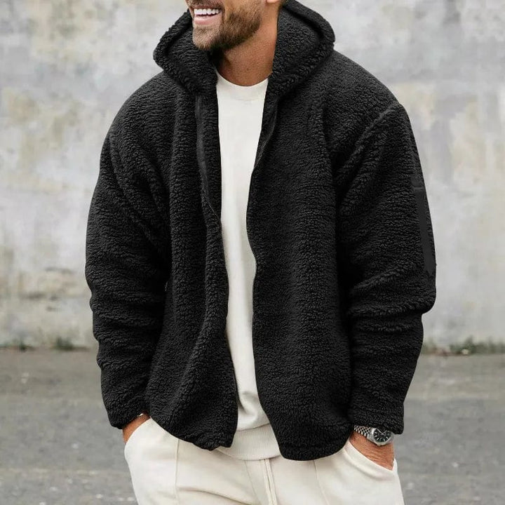 Drune | Herren Fleecejacke mit Kapuze