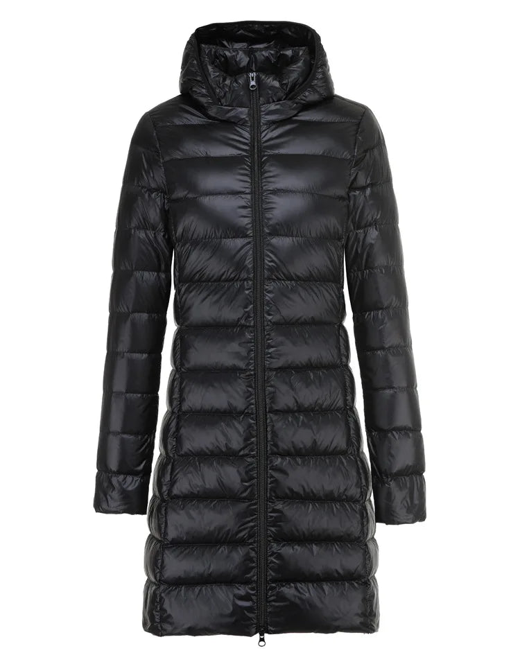 Drune | Lange leichte Daunenjacke