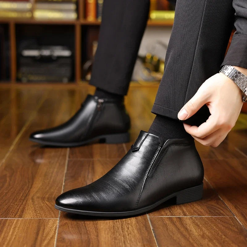 Drune | Lederstiefel mit Reißverschluss