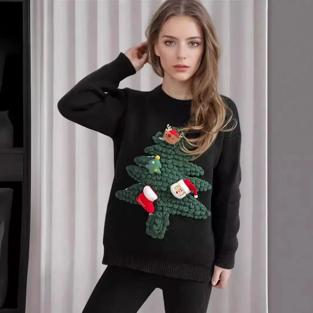 Drune -  Hässlicher Weihnachtspulli - Hyggelig trøje med 3D-detaljer og juletema