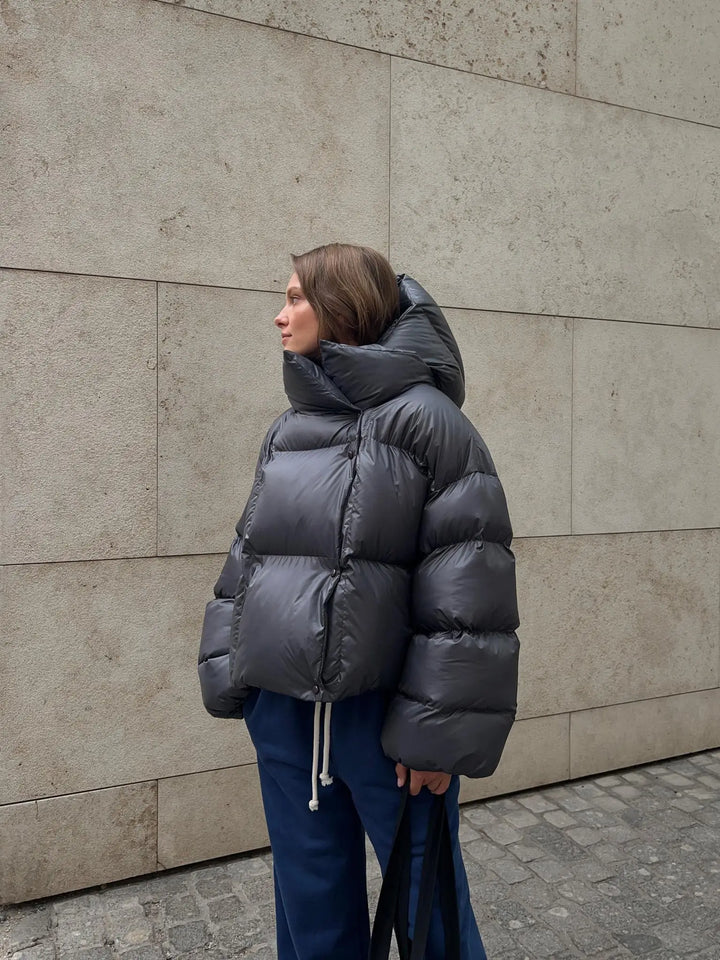 Drune | Modische Steppjacke in Anthrazit
