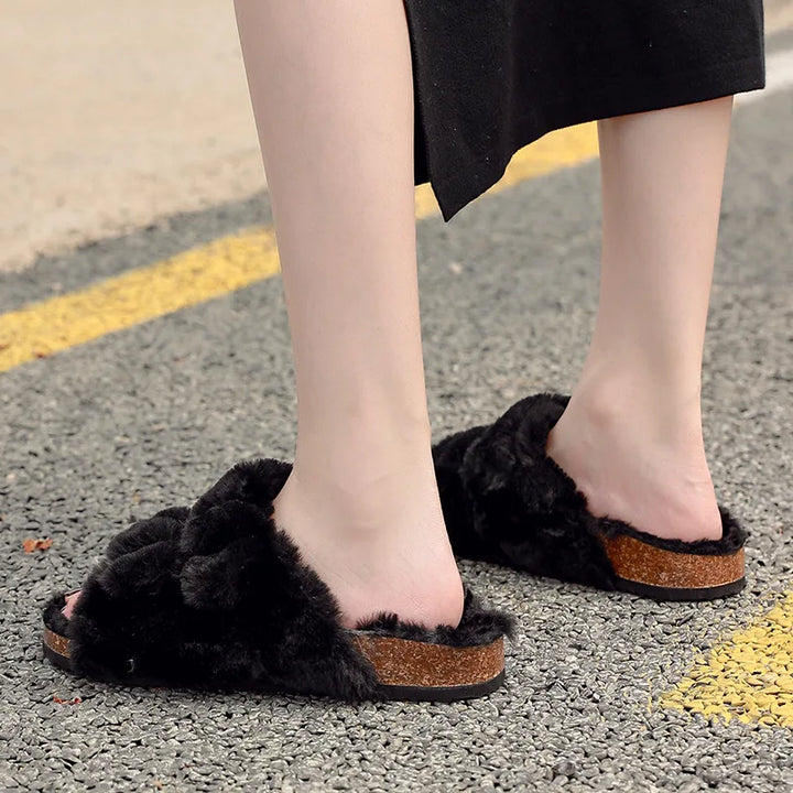Drune - Chic Winter-Plüsch-Fellpantoffeln für Damen